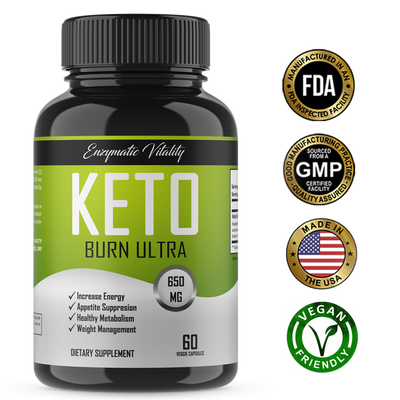 Keto Burn Ultra Keto Supplements Plus Antioxidants - Enzymatic Vitality